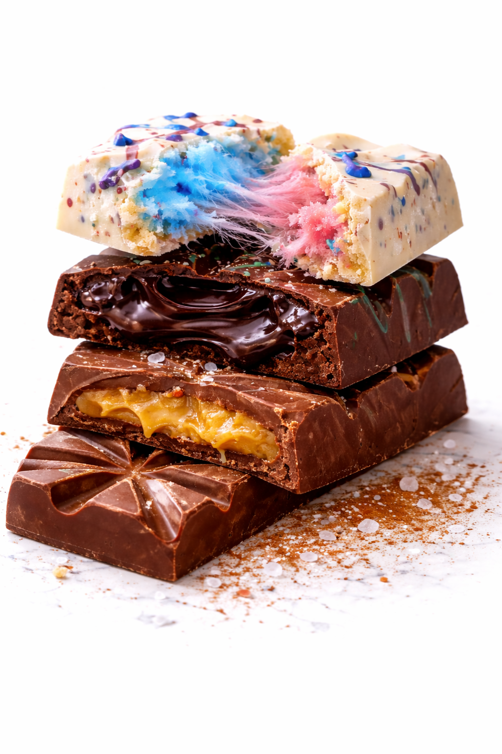 Chocolate Bars with Artisan Ganache & Creams