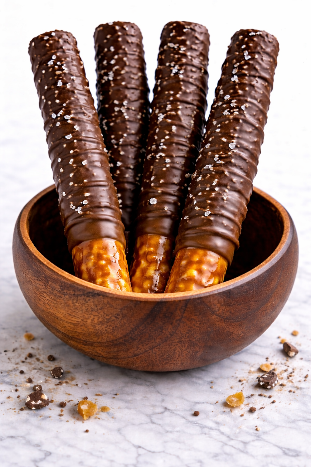 Handmade Salted Caramel Pretzels