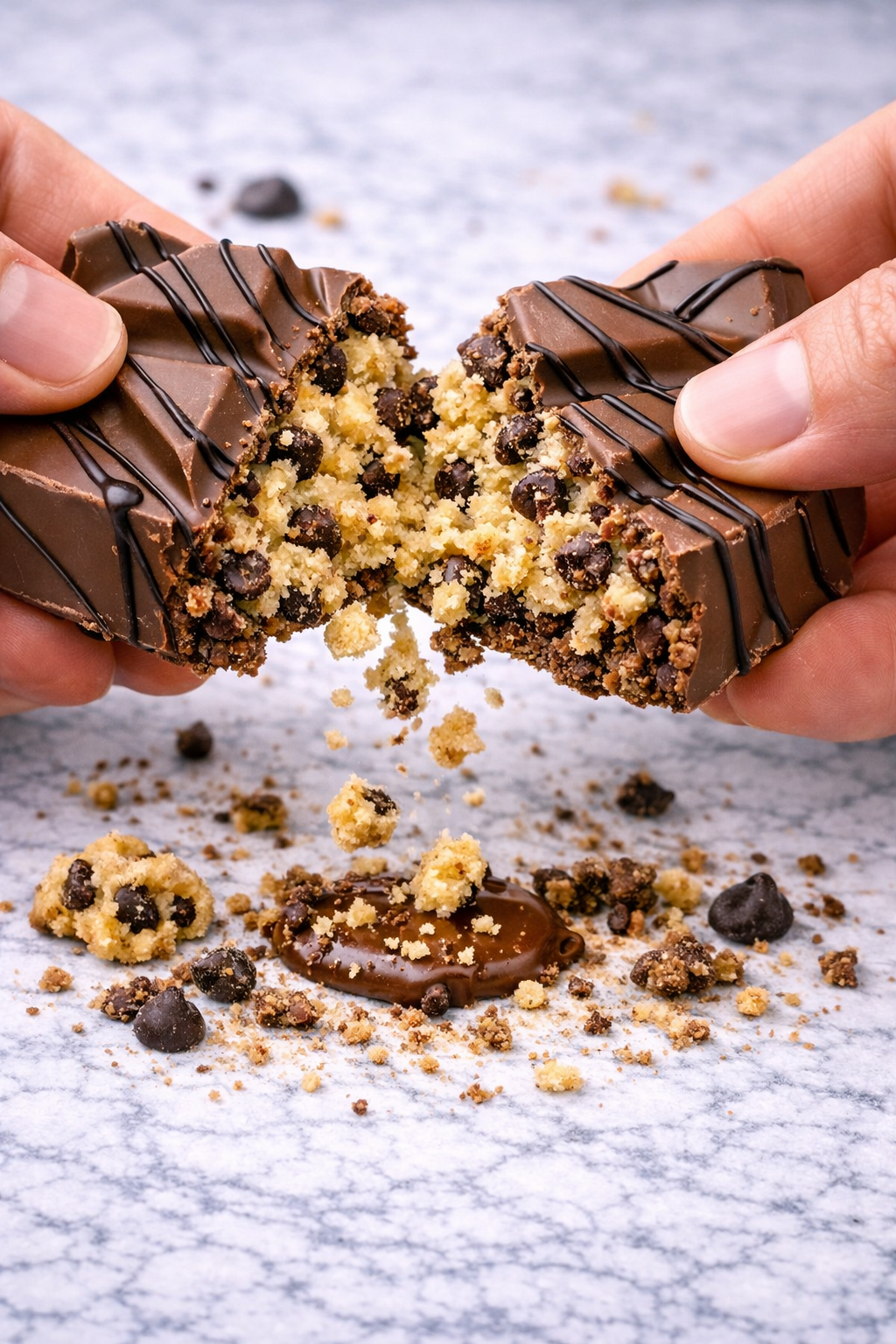 Cookie Dough Stuffed Chocolate Bar
