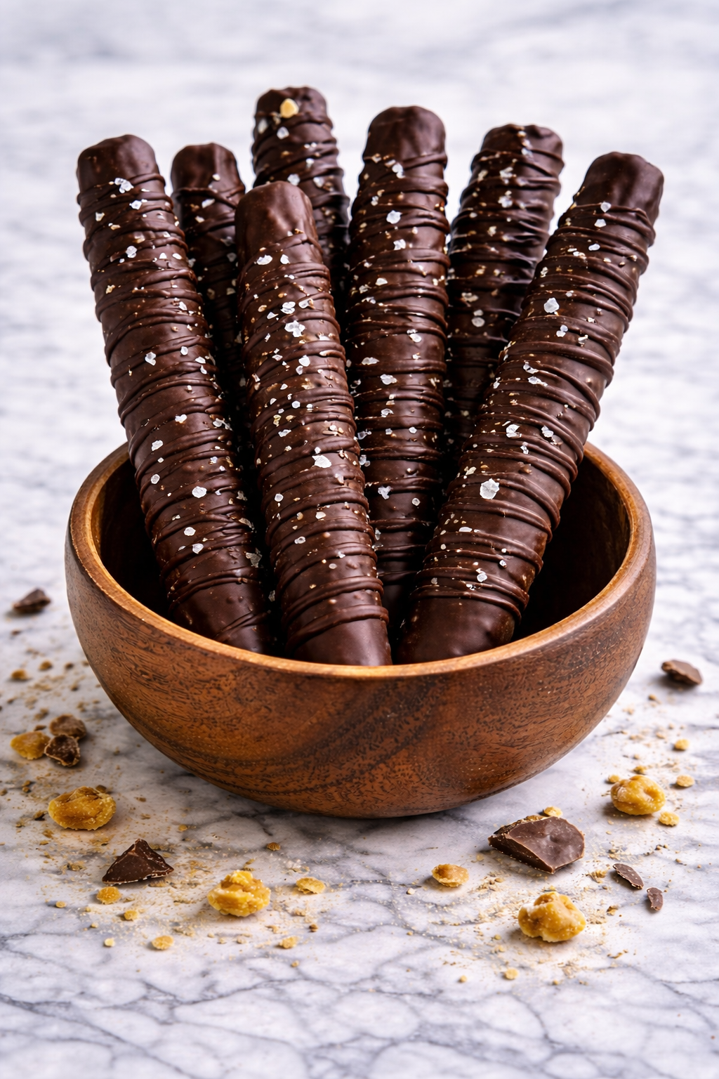 Handmade Dark Chocolate Pretzels