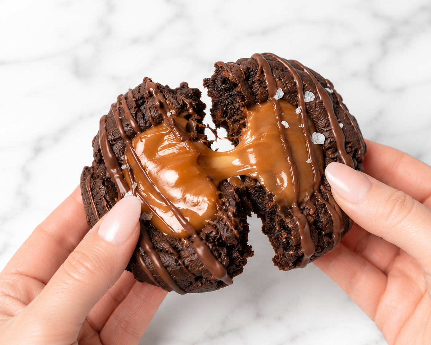 Death by Chocolate Caramel Stuffed Cookie