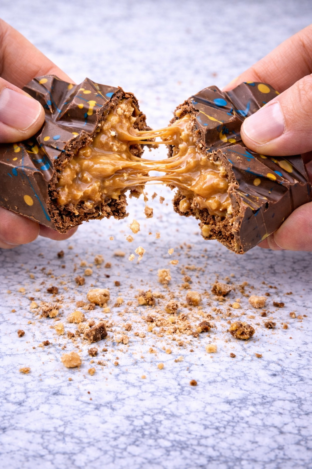 Peanut Butter & Honey Roasted Peanut Stuffed Bar