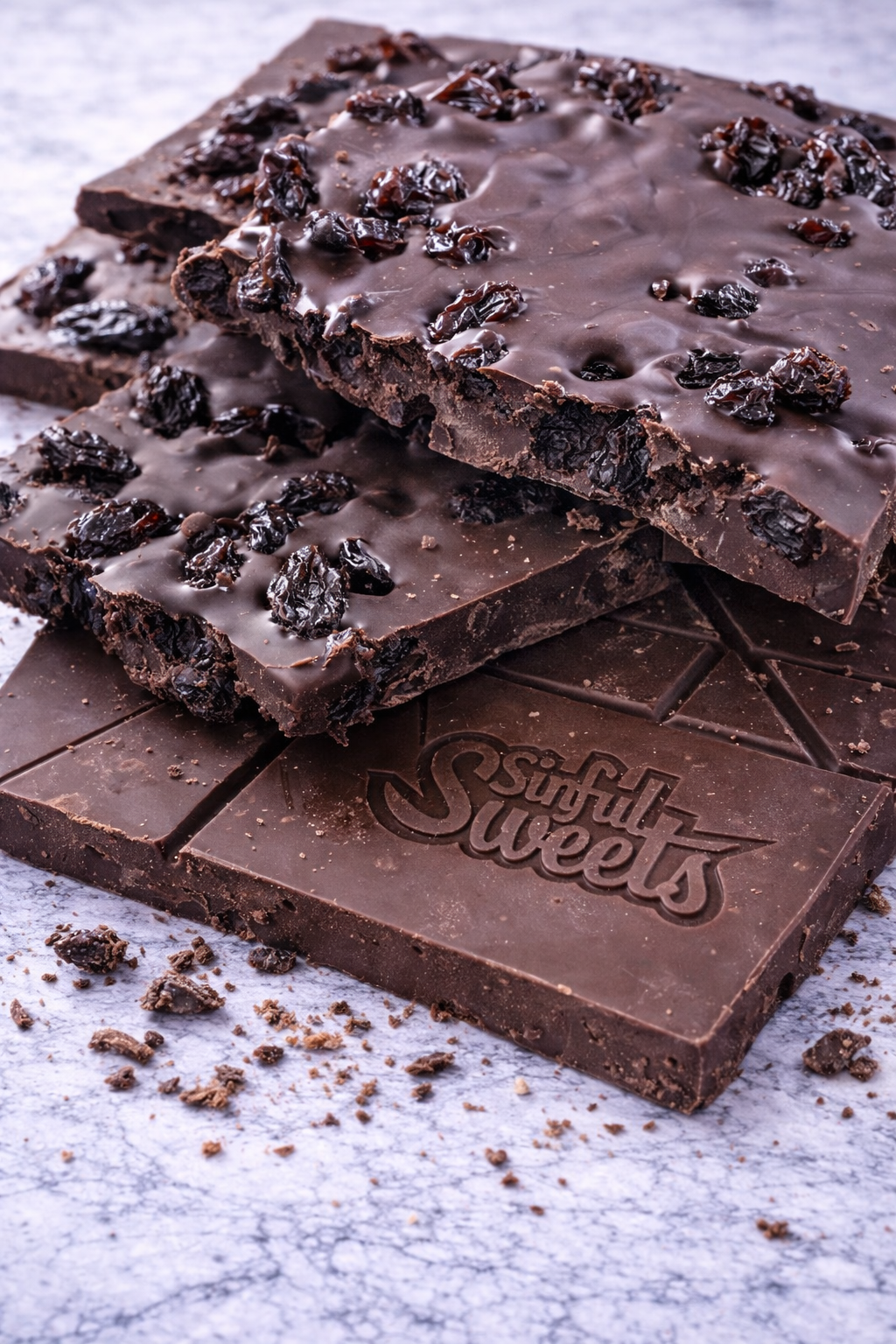 Artisan Dark Chocolate Raisin Bark