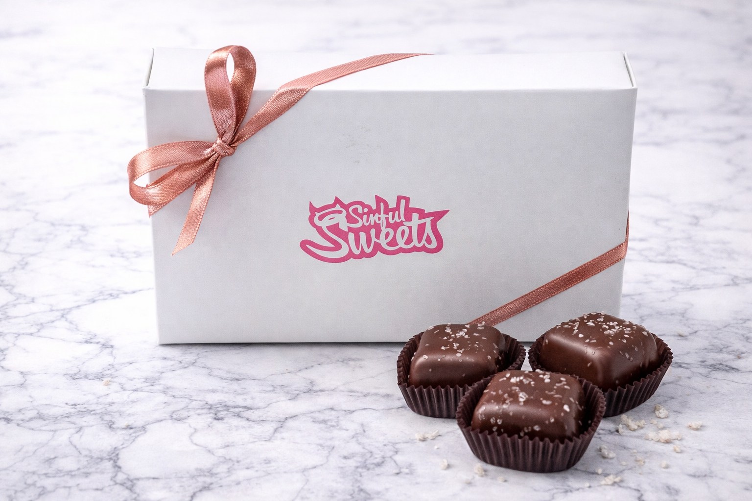 Milk Chocolate Salted Caramels, 12PC